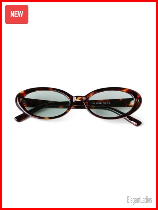 Accessories - Retro Small Oval Sunglasses UV400 Protection Cat Eye Style